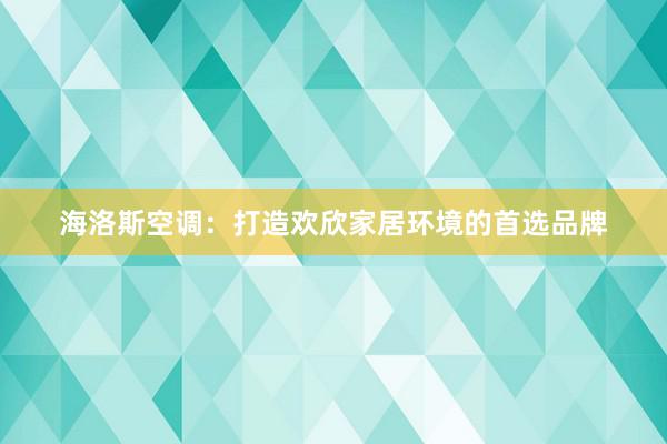 海洛斯空调：打造欢欣家居环境的首选品牌